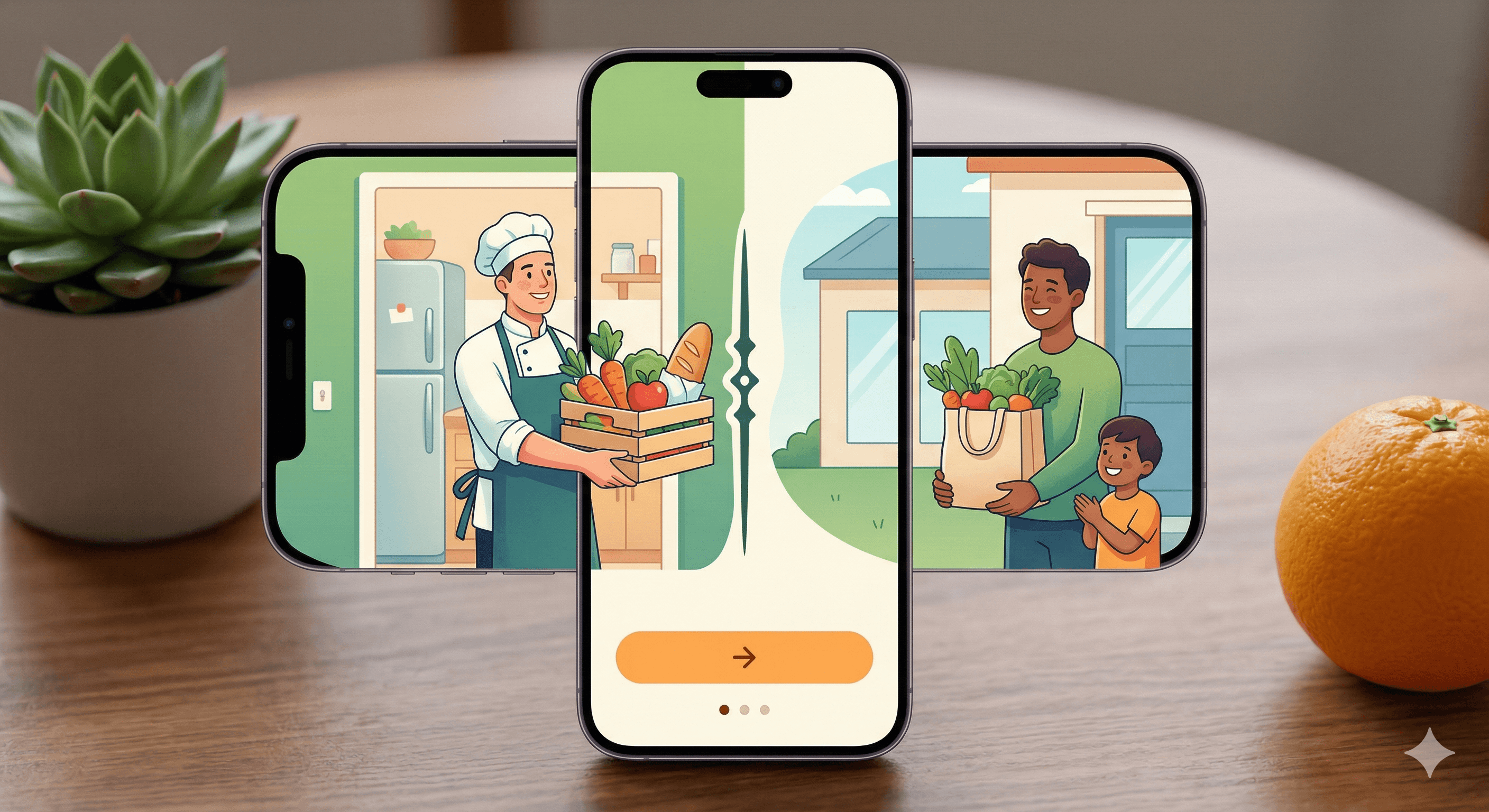 SendBite mobile app interface frames