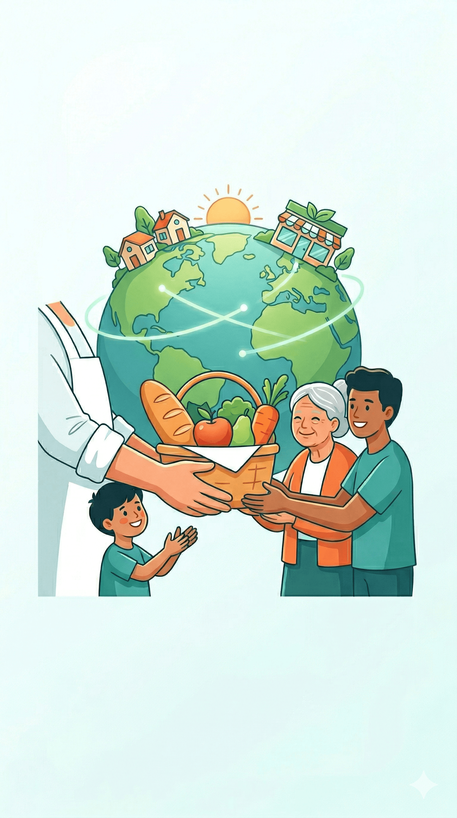 Delivering surplus food in the neighborhood